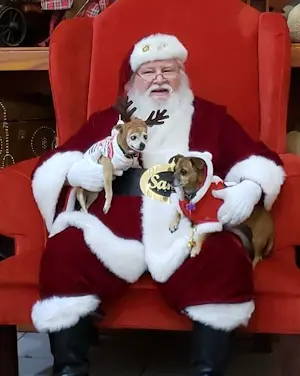 Gordon Bailey portraying Santa Claus