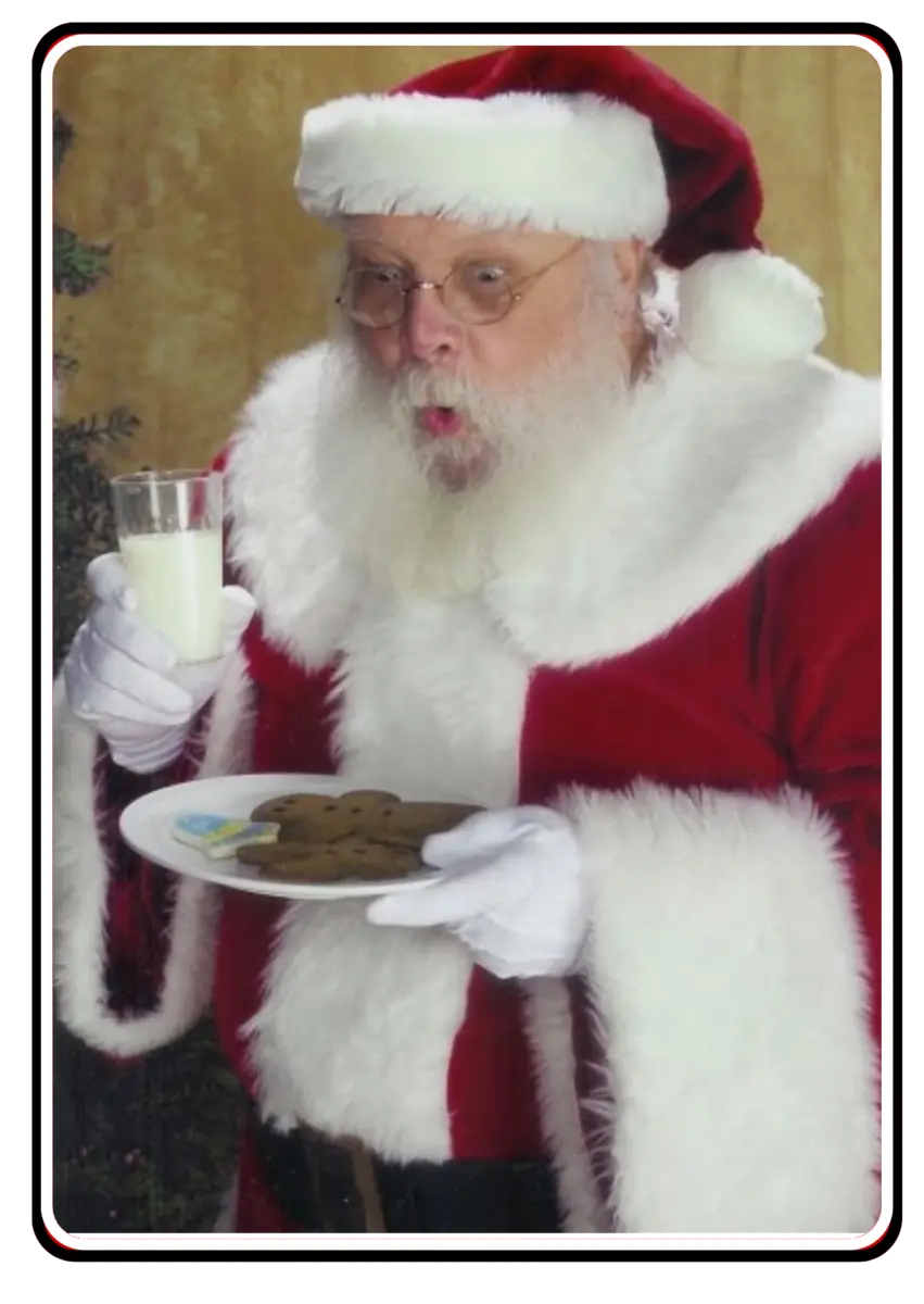 Robert Weidle portraying Santa Claus